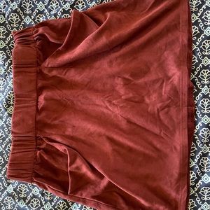 Suede skirt